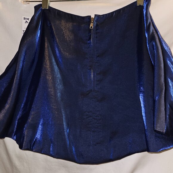 NWT S A-Line RETRO ROCKABILLY MICRO Mini Skirt RED SILK - Picture 7 of 14